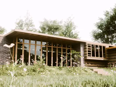 Jacobs House - Wright - the First Usonian Home 3D model