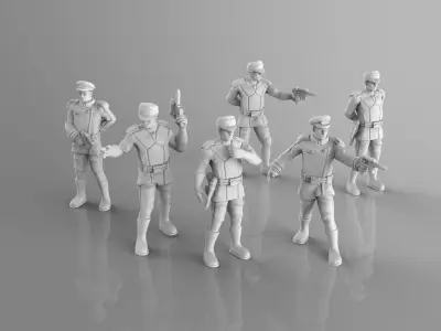 Ancient Light Officers 3D print model