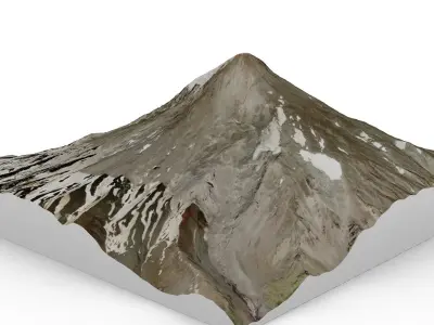 Lanin Volcano 3D model