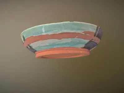Ceramic Bowl Low-poly 3D model