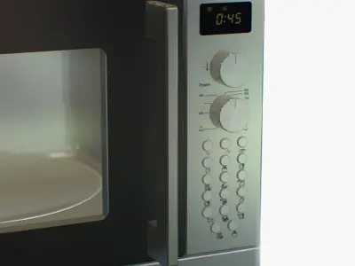 Microwave oven Low-poly 3D model