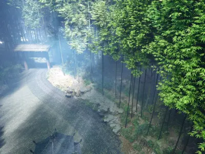 BambooForestPath 3D model