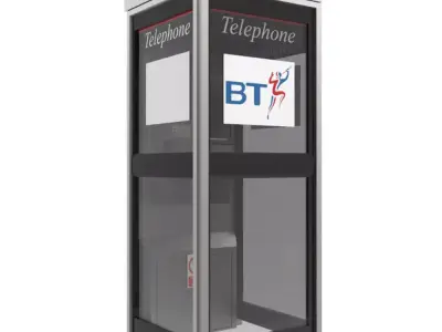 BT Phone Box Low-poly 3D model