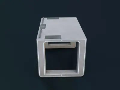 Sci-Fi Table Low-poly 3D model