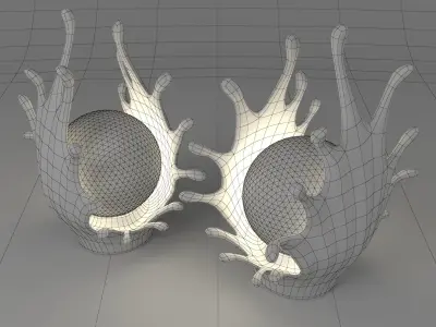 Table lamp splash 3D model