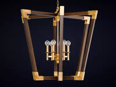 Bastian Large Lantern Low-poly 3D model