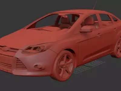 F Focus Sedan 2012 3D print model