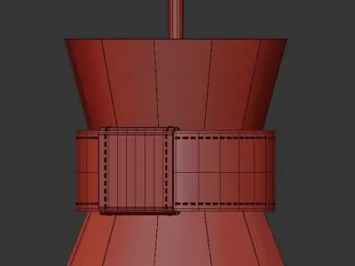 SOFFI pendant light with glass shade 3D model