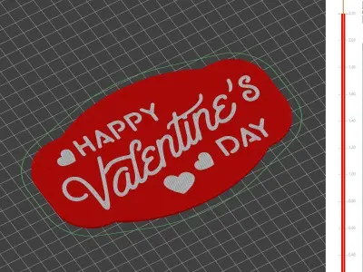 Valentine ornament unique gift for your loved one 3D print model