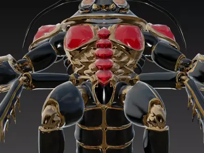 Insect Carapace Demon 3D model