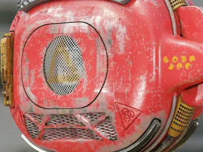 ancient sci fi war machine 3D model