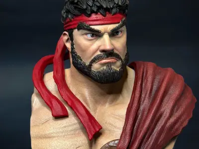 RYU STREET FIGHTER 6 3D STL 3D print model