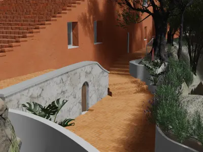 Casa Malaparte - Complete design and reconstruction 3D model