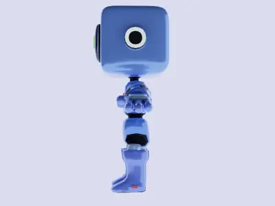 Stylized Robot Low-poly 3D model