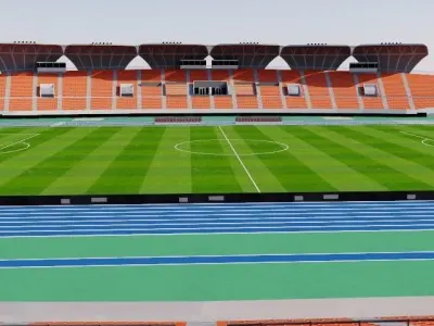 Komazawa Olympic Park Stadium - Tokyo Low-poly 3D model