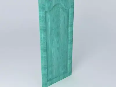Turquiose door cabinet Free 3D model