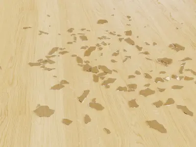 Broken Glass Debris - Large 3D model