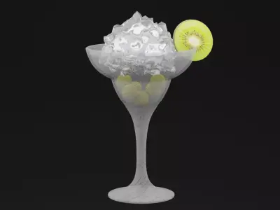 Frozen Fusion WIth Kiwi Low-poly 3D model