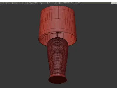  Bungalow 5 Kaylin Table Lamp Base Low-poly 3D model