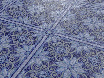Substance 3D Designer Graphs of Blue and White Porcelain Mosaic Texture