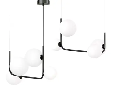 Marcan 4 Ball Chandelier 3D model