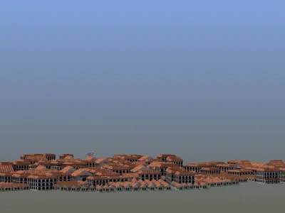 Ancient City Low-poly 3D model