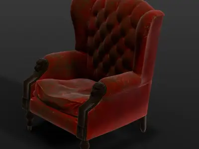 Chair 3D Model Low-poly 3D model
