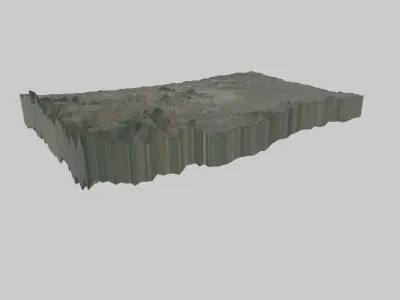 Nagpur City Low-poly 3D model