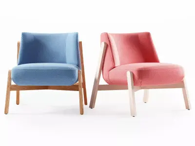 Harper pair of chairs 3D model