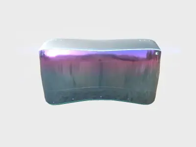 SciFi Glasses B02 White Colored - Character Design Fashion Low-poly 3D model