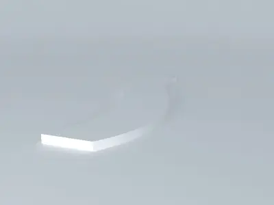 Curve runway Free 3D model