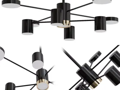 MERILL chandelier with six lights 3D model