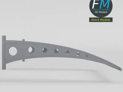 Canopy shelter with glass cover 3D model