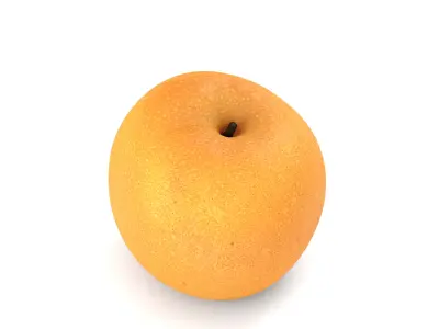 Snow Pear - Photorealistic  Scan Low-poly 3D model