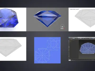  Asscher Cut Gemstones Collection Bundle 