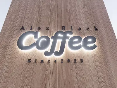 Alex Black coffee logo 3D model