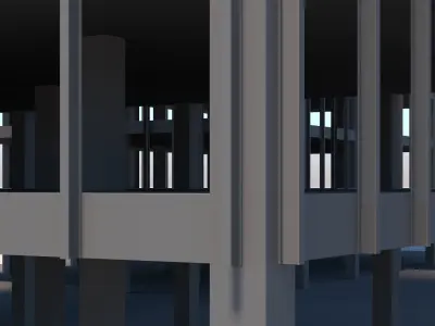 Lake Shore Drive Mies Van Der Rohe 3D model