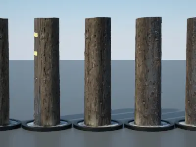 Utility Pole 3D model