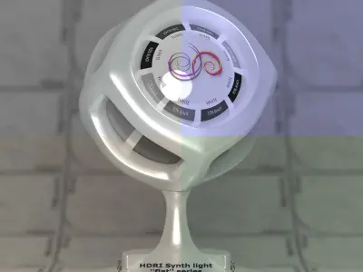 Flat Circle 4k Synth HDRI Texture