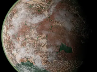 Desert Planet 03 Free 3D model