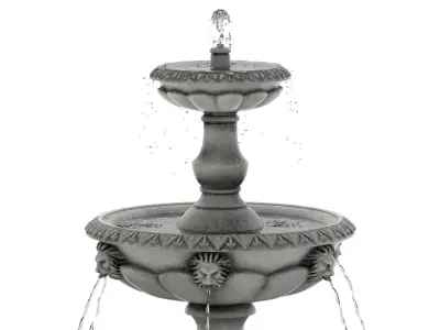 Fountain 01 PBR  3D model