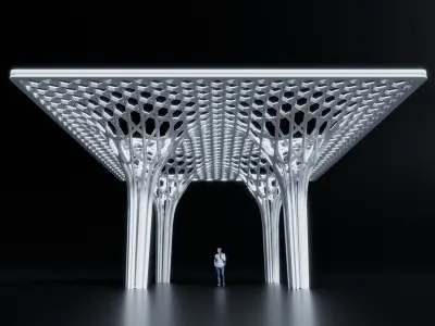 kagome columns and pattern Free 3D model