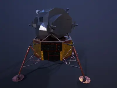 Apollo 11 Lunar Module Eagle Low-poly 3D model