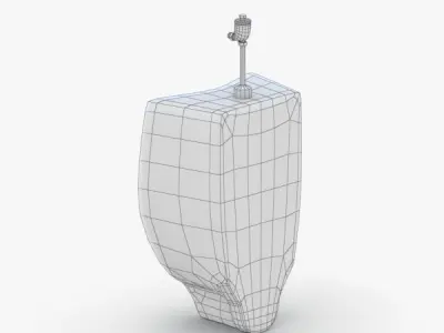 1620 - Urinal Low-poly 3D model
