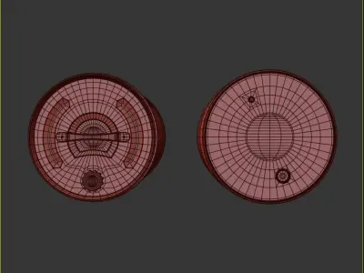 Castrol barrel Dirt Low-poly 3D model
