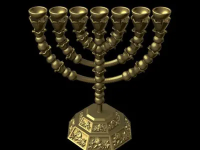 Menorah 3D print model