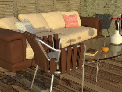 laos Varanda Archviz 3D model