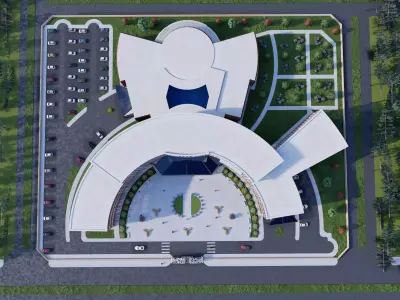 Modern Chamber of Commerce and Industry Building 3D model