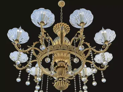 Classic Chandelier 3 3D model