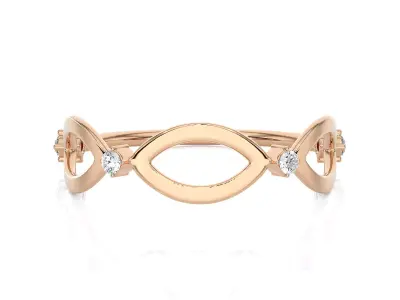 Light Minimalist Diamond Ring 3D print model order